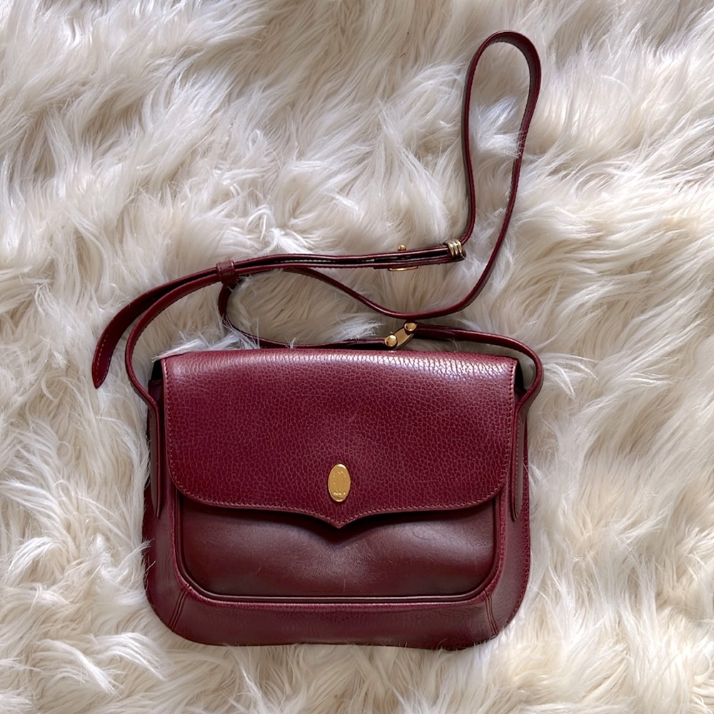 Cartier Burgundy Leather Must de Cartier Shoulder Bag     pre loved